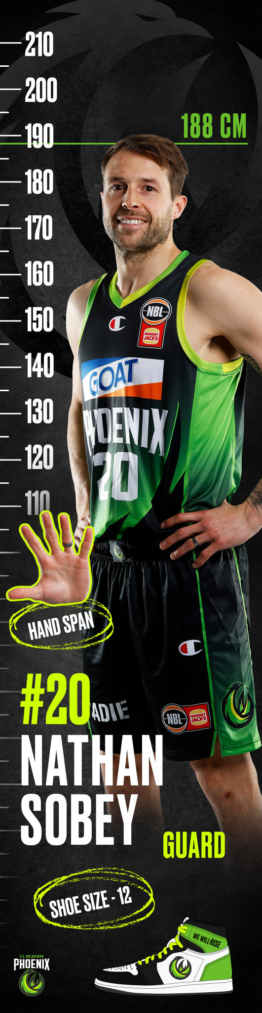 Nathan Sobey NBL25 Height Chart