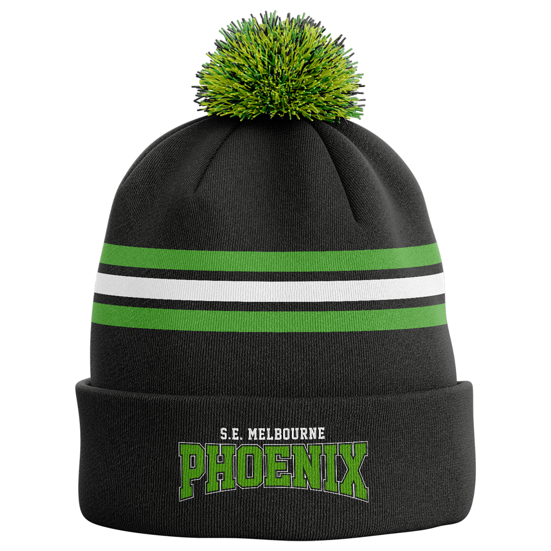 COMING SOON South East Melbourne Phoenix NBL27 Beanie - Black/Green/White