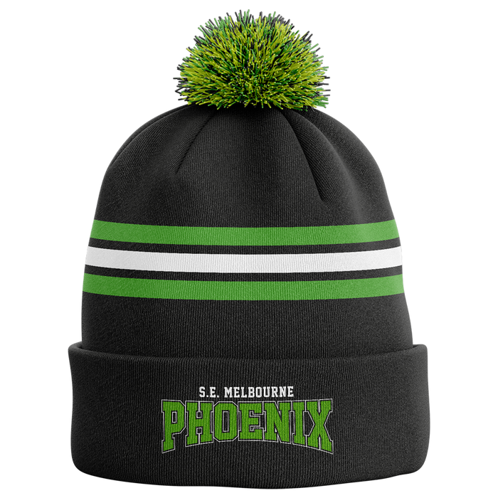COMING SOON South East Melbourne Phoenix NBL27 Beanie - Black/Green/White