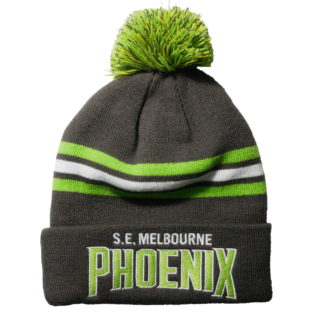 COMING SOON South East Melbourne Phoenix NBL27 Beanie - Black/Green/White
