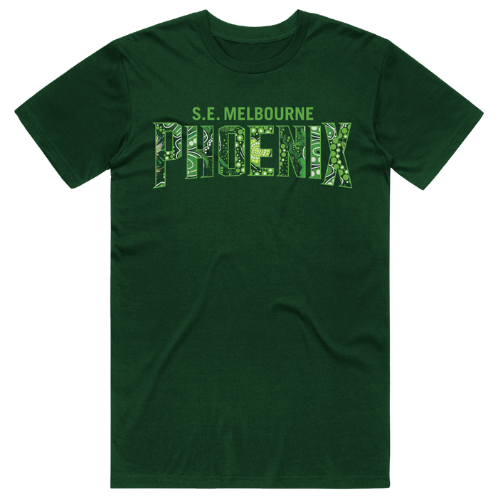 South East Melbourne Phoenix NBL27 Indigenous Box Cotton Tee